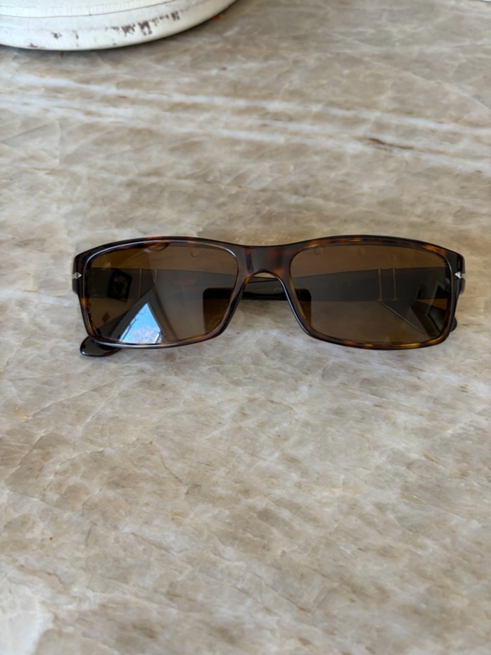 Persol Tortoiseshell Sunglasses with Brown Lenses